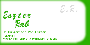 eszter rab business card